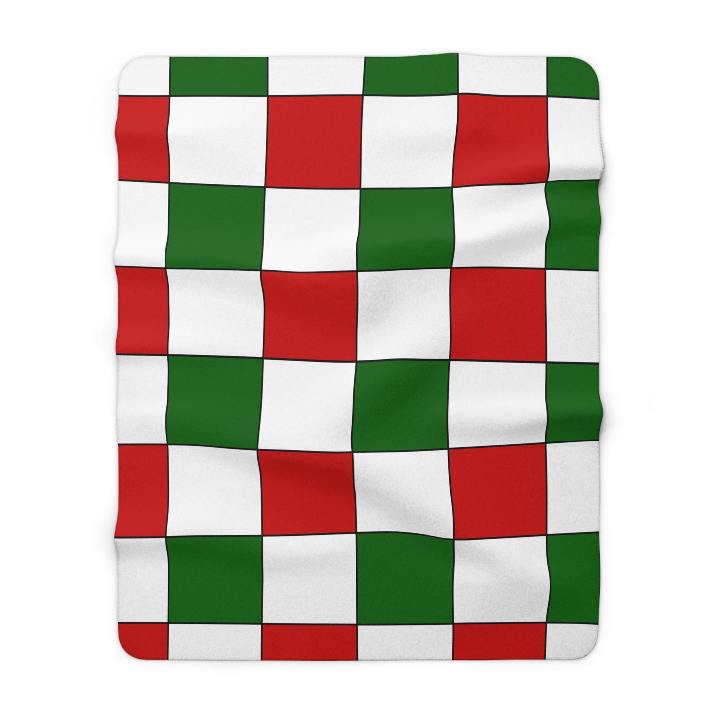 Tajikistan Retro Check Blanket Throw
