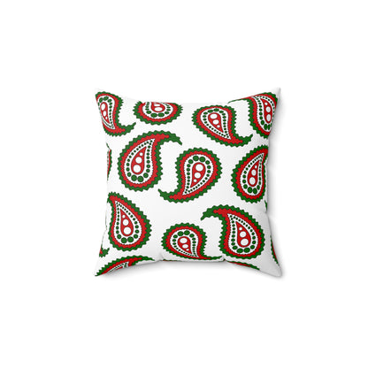 Tajikistan Retro Paisley Cushion Pillow
