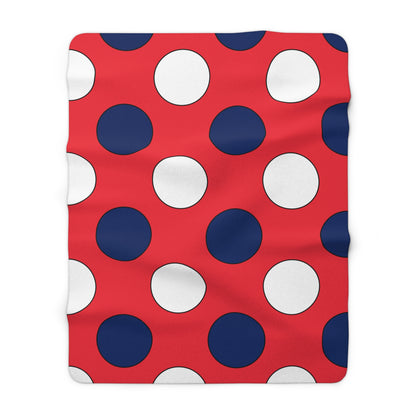Norway Retro Polka Dots Blanket Throw