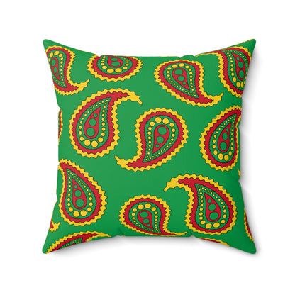 Guinea Bissau Retro Paisley Cushion Pillow