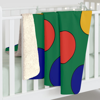 South Africa Retro Polka Dots Blanket Throw