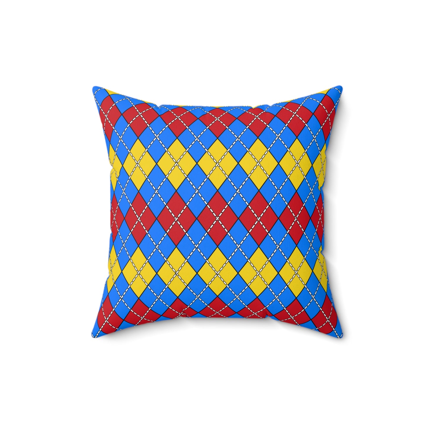 Democratic Republic of the Congo Retro Argyle Cushion Pillow
