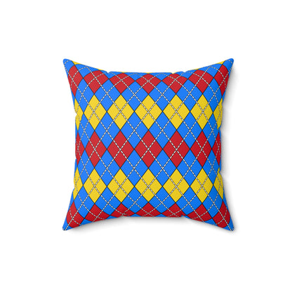 Democratic Republic of the Congo Retro Argyle Cushion Pillow