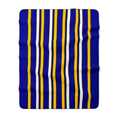 Bosnia And Herzegovina Retro Stripes Blanket Throw