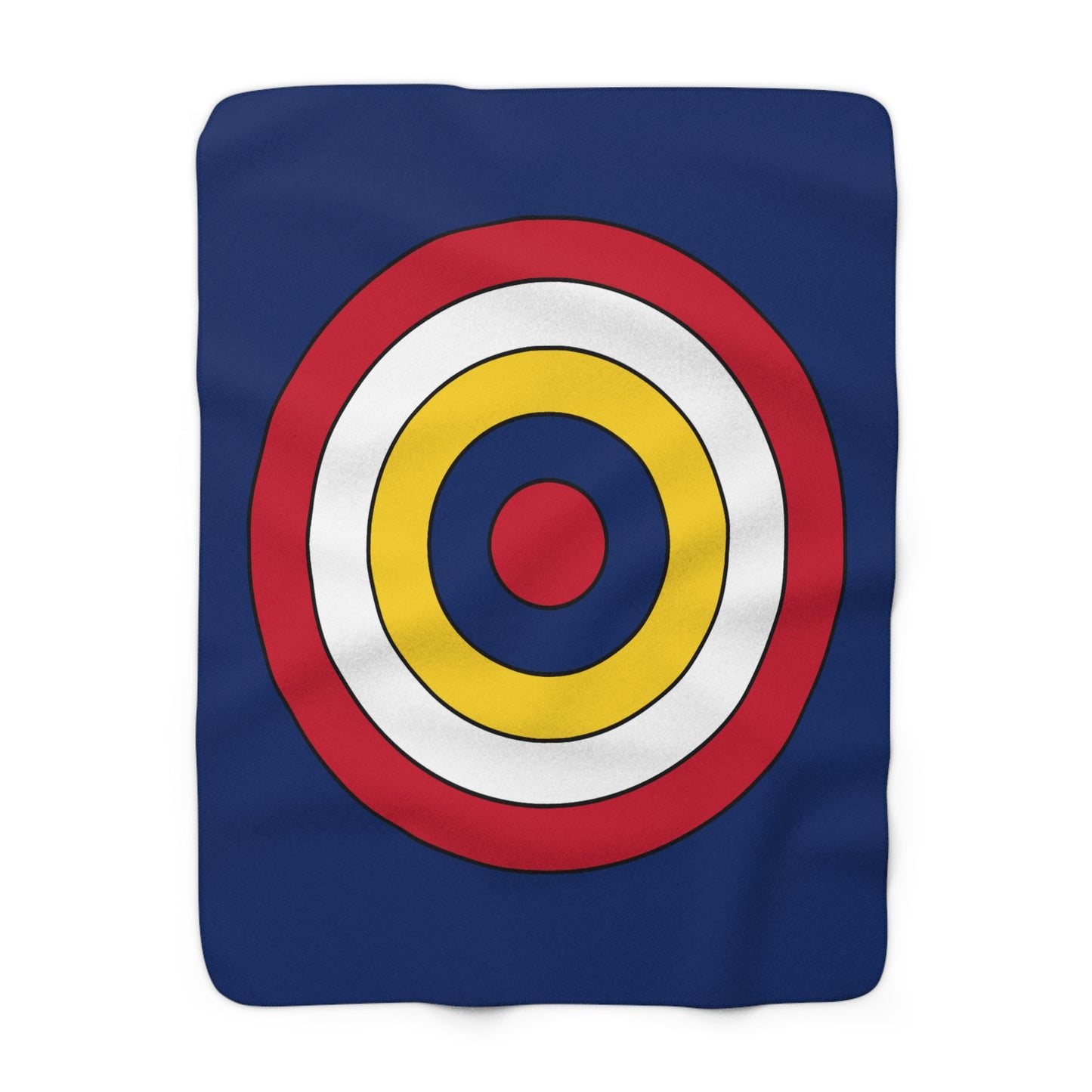 Turks And Caicos Islands Retro Target Blanket Throw