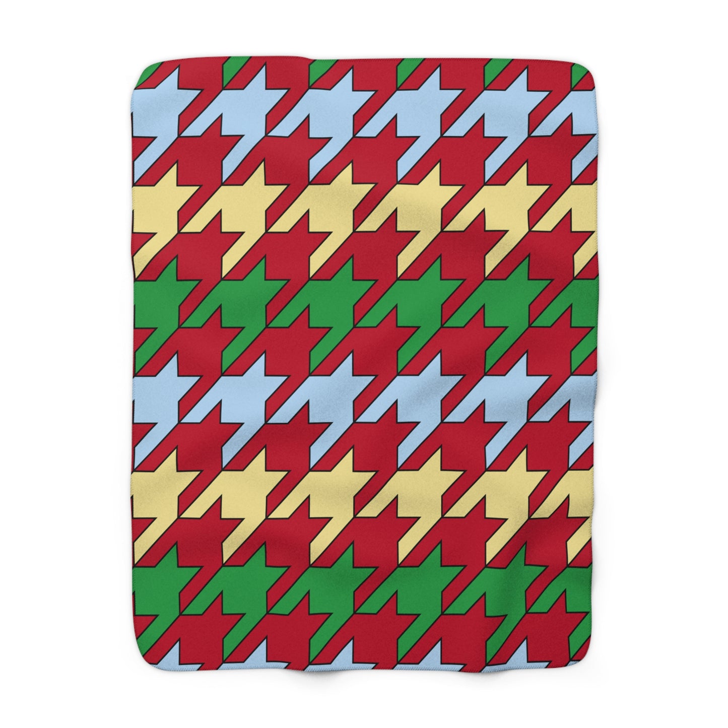 Eritrea Retro Houndstooth Blanket Throw
