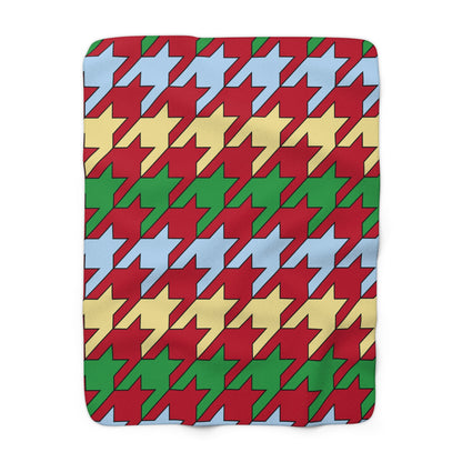 Eritrea Retro Houndstooth Blanket Throw
