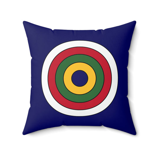 British Virgin Islands Retro Target Cushion Pillow