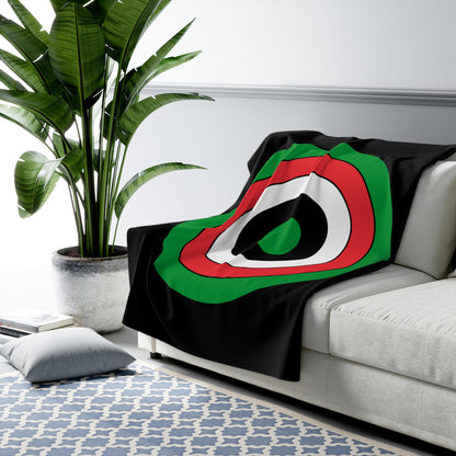 Palestine Retro Target Blanket Throw