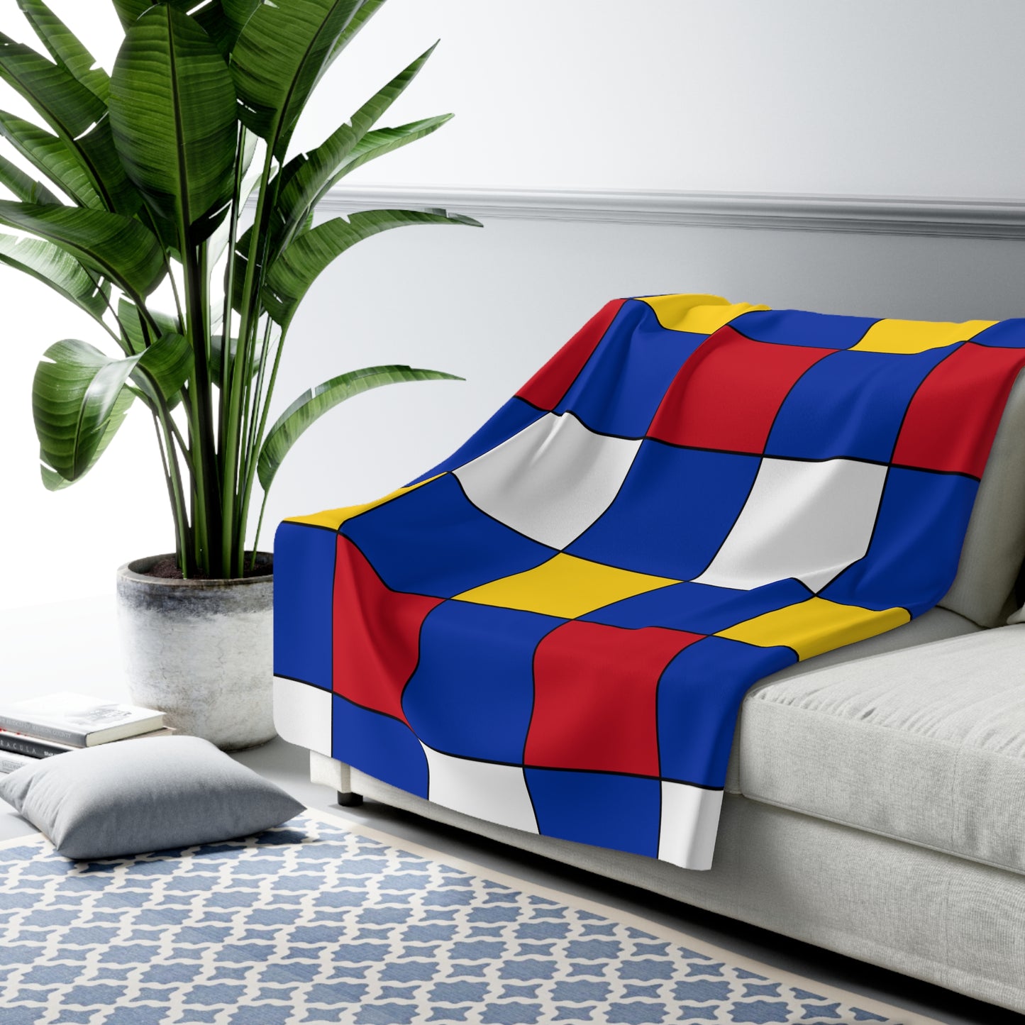 Philippines Retro Check Blanket Throw