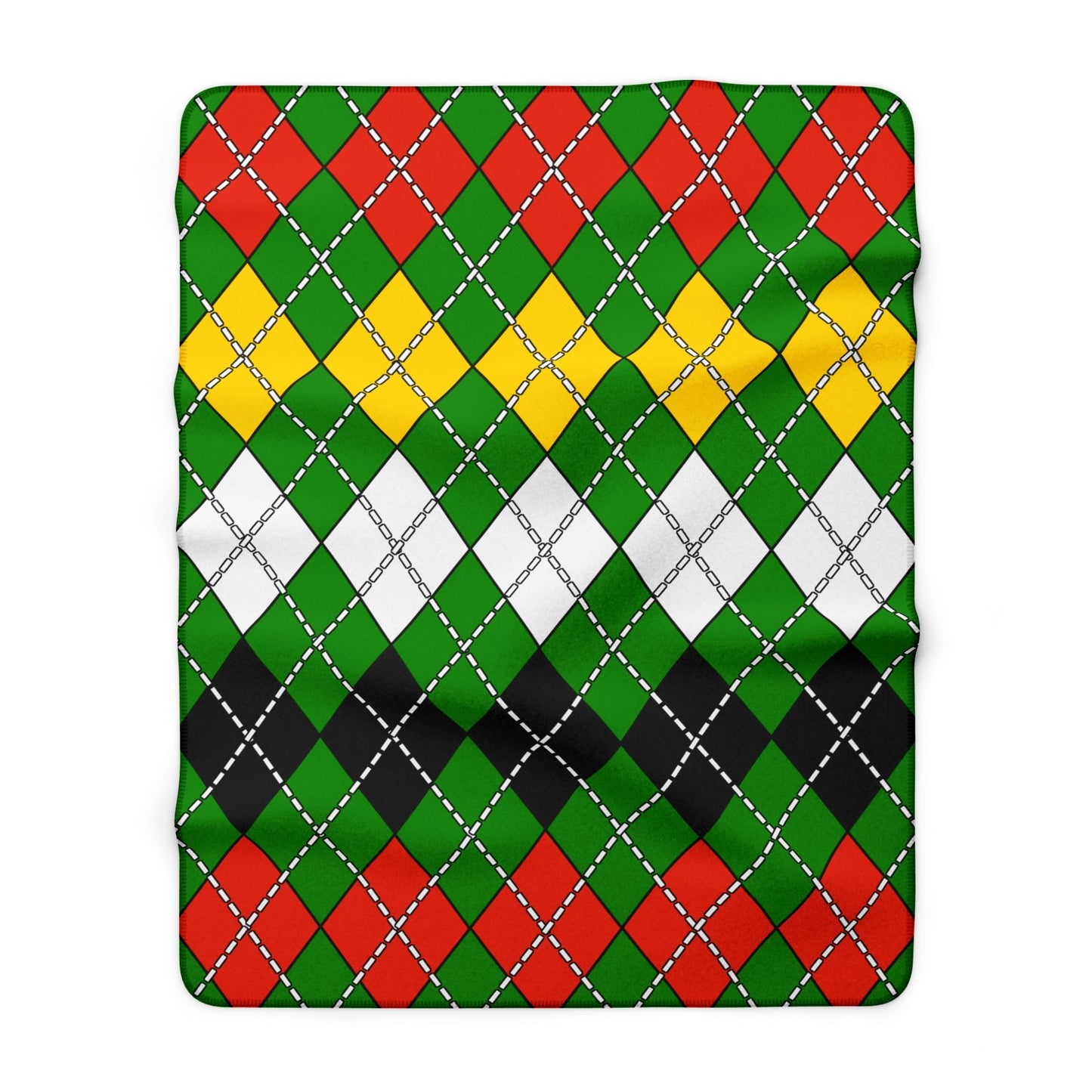 Dominica Retro Argyle Blanket Throw