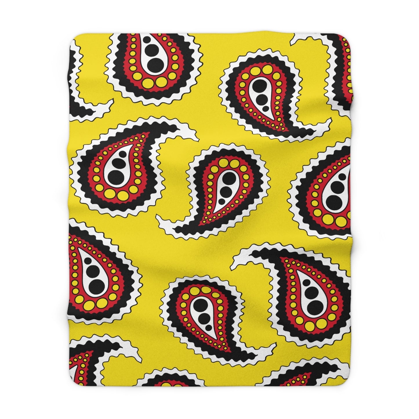 Brunei Darussalam Retro Paisley Blanket Throw