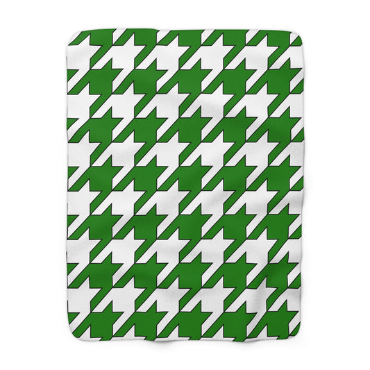 Norfolk Island Retro Houndstooth Blanket Throw