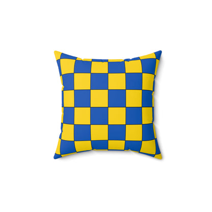 Ukraine Retro Check Cushion Pillow