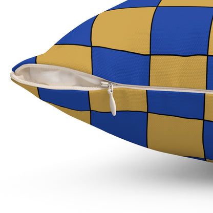 Kosovo Retro Check Cushion Pillow