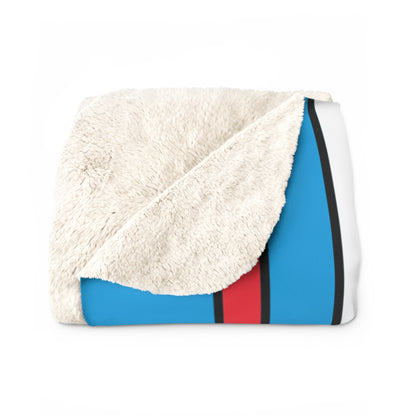 Luxembourg Retro Stripes Blanket Throw