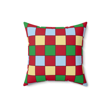 Eritrea Retro Check Cushion Pillow
