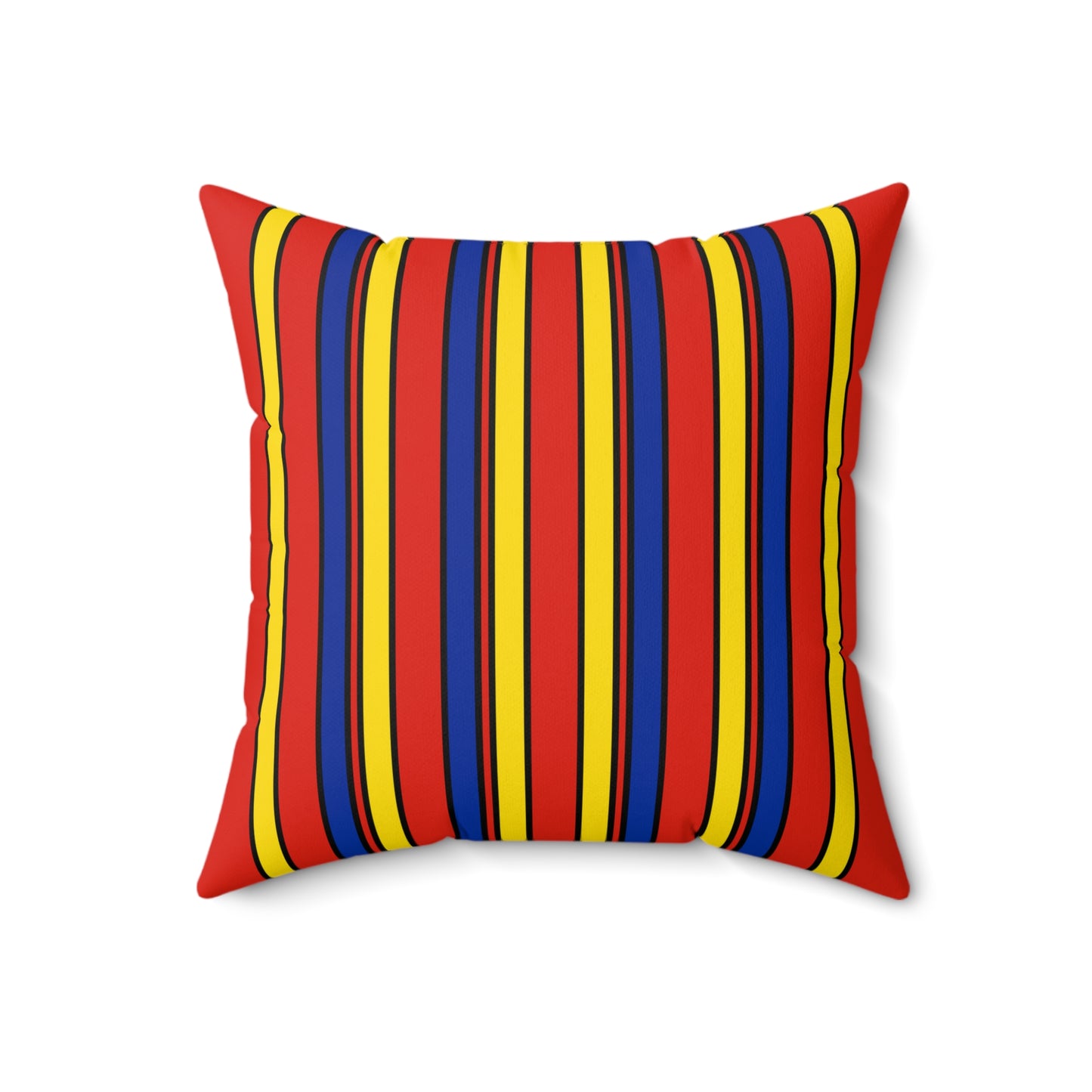 Romania Retro Stripes Cushion Pillow