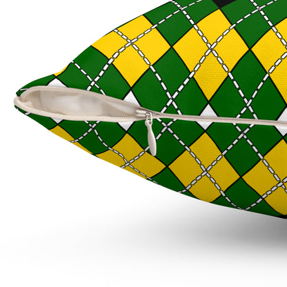 Zimbabwe Retro Argyle Cushion Pillow