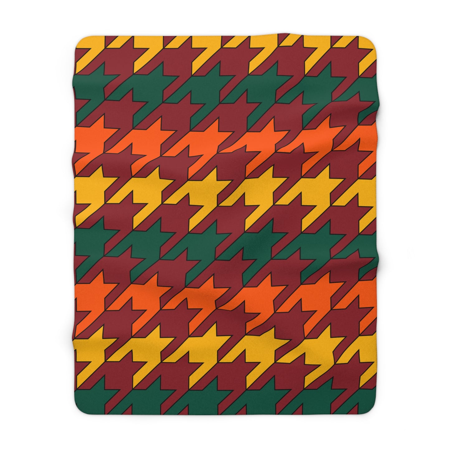 Sri Lanka Retro Houndstooth Blanket Throw