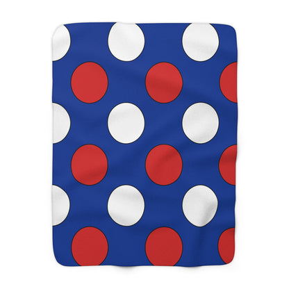 Iceland Retro Polka Dots Blanket Throw