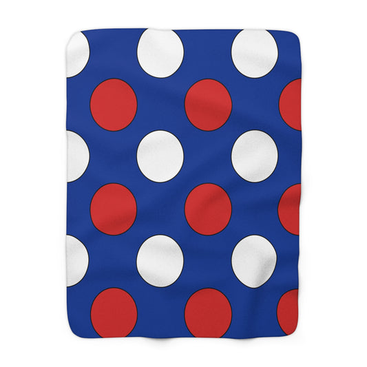 Iceland Retro Polka Dots Blanket Throw