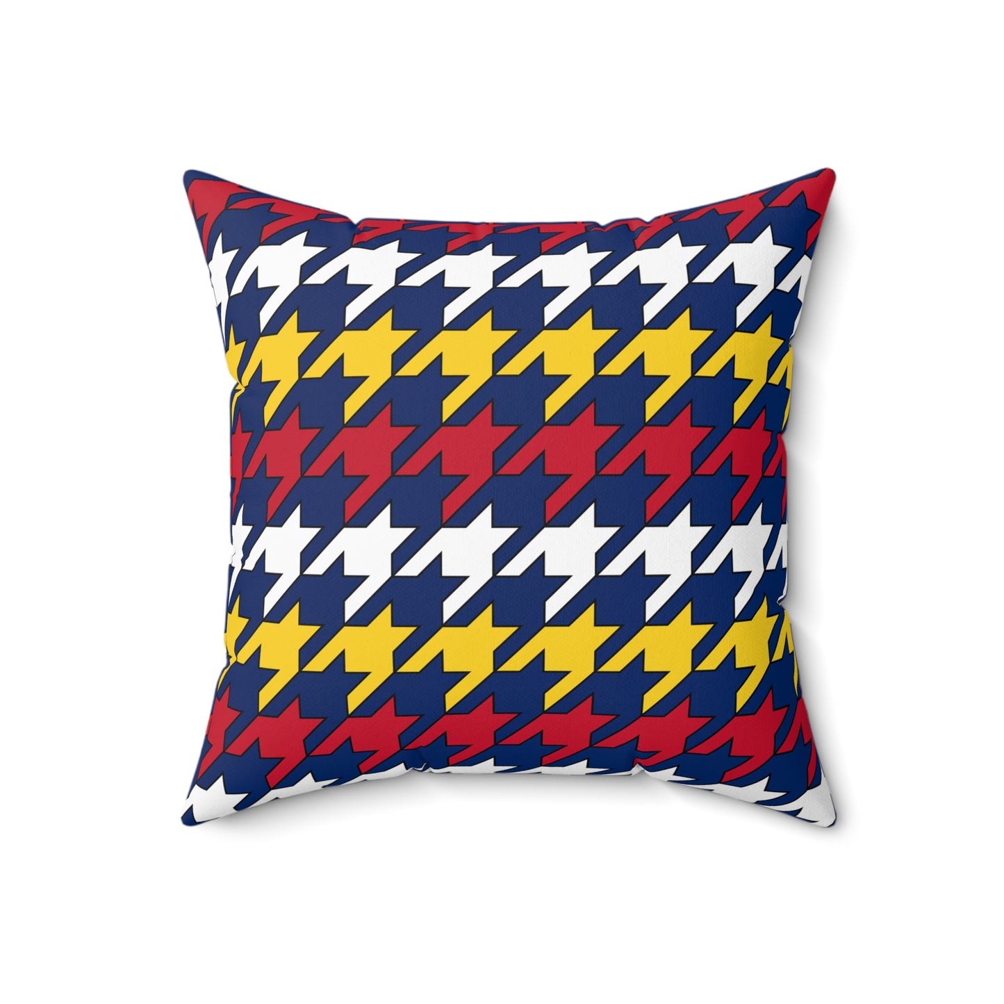Turks And Caicos Islands Retro Houndstooth Cushion Pillow