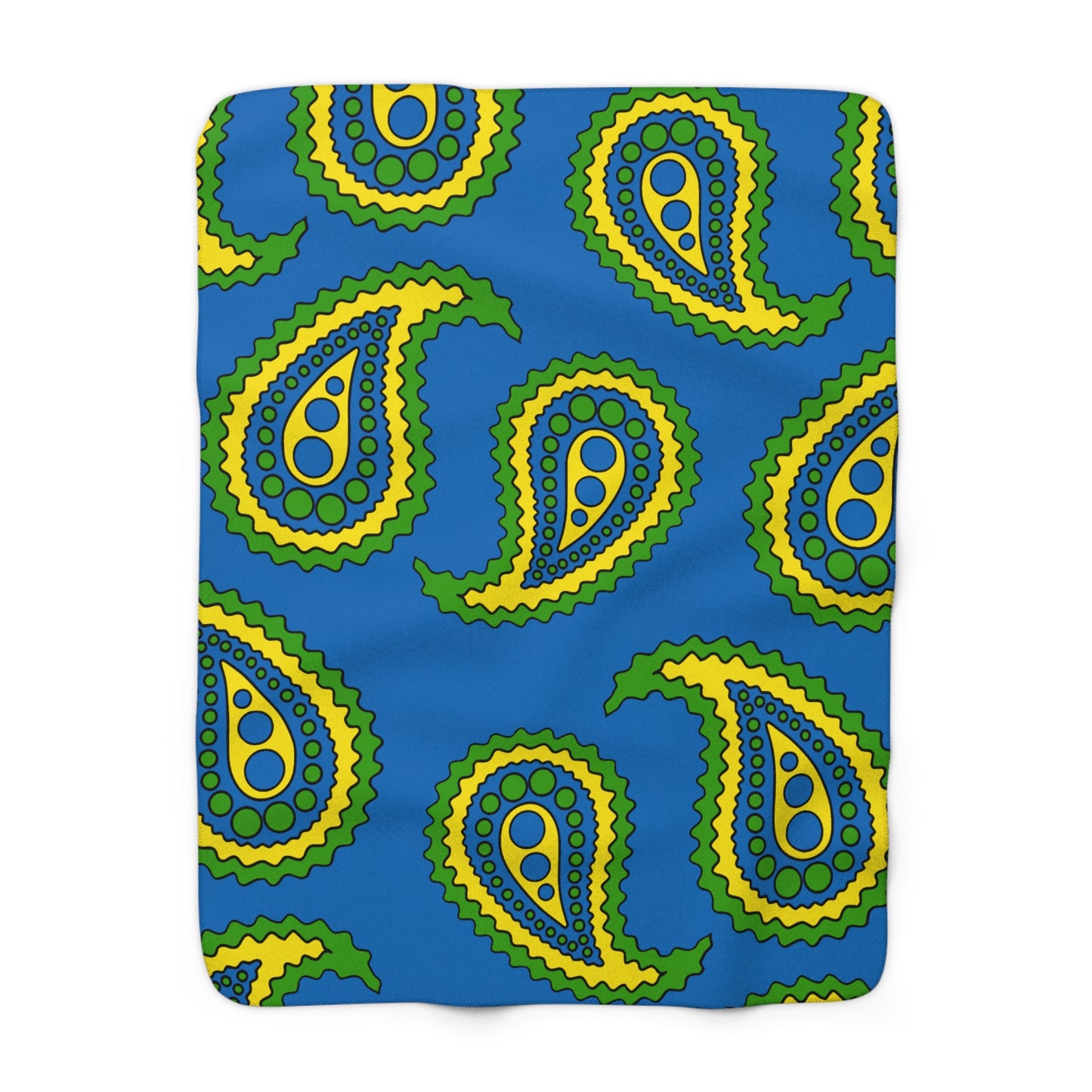 Gabon Retro Paisley Blanket Throw