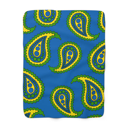 Gabon Retro Paisley Blanket Throw