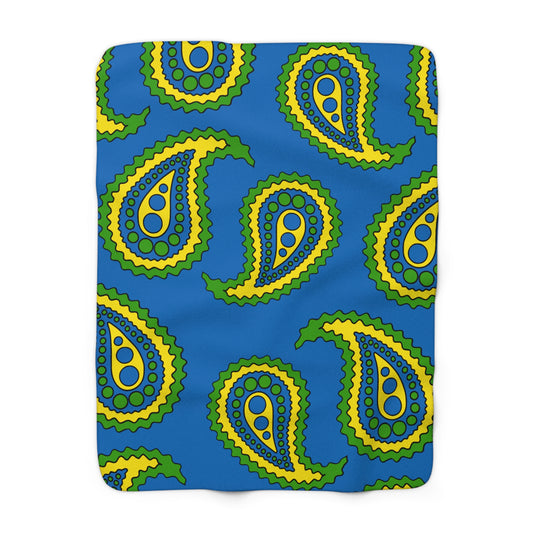 Gabon Retro Paisley Blanket Throw