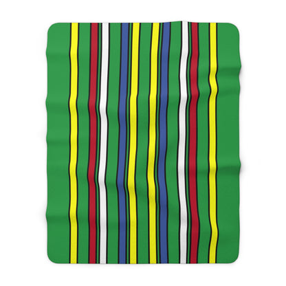 Comoros Retro Stripes Blanket Throw