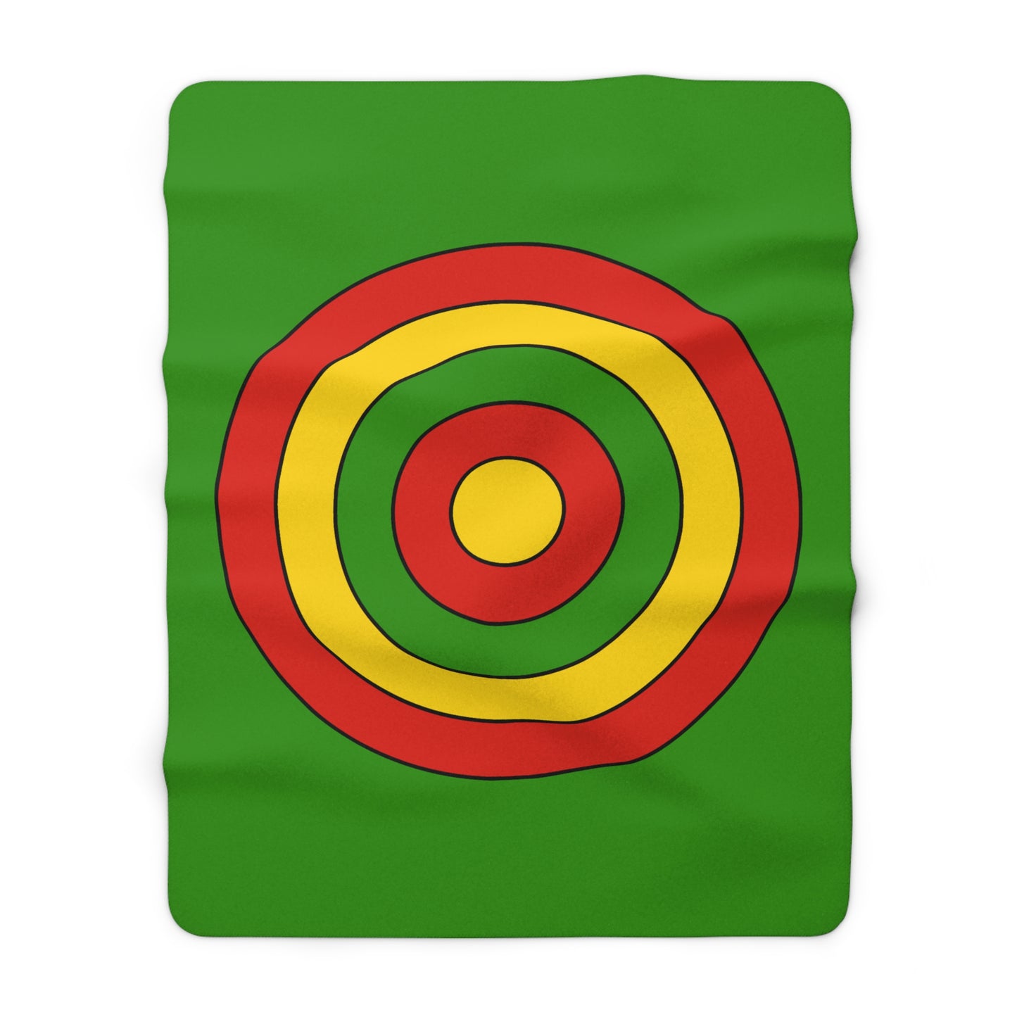 Benin Retro Target Blanket Throw