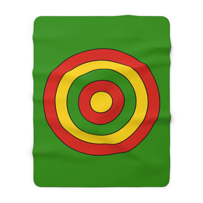 Benin Retro Target Blanket Throw