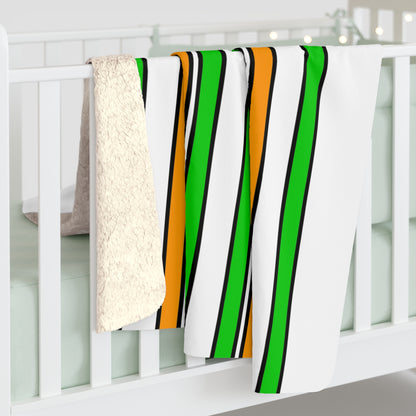 Cote Divoire Retro Stripes Blanket Throw