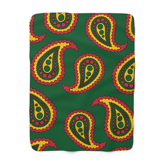 Mauritania Retro Paisley Blanket Throw