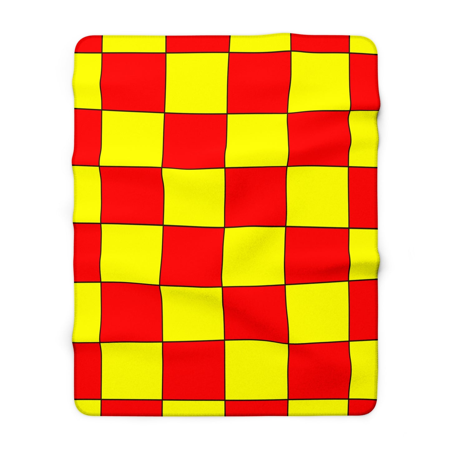 Kyrgyzstan Retro Check Blanket Throw