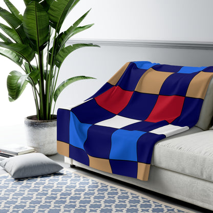 Tristan Da Cunha Retro Check Blanket Throw