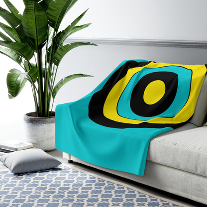 Bahamas Retro Target Blanket Throw