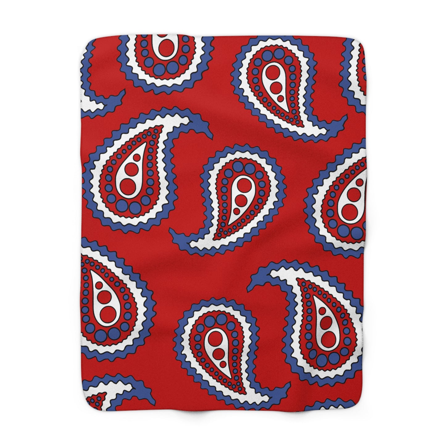 Democratic Peoples Republic Of Korea Retro Paisley Blanket Throw