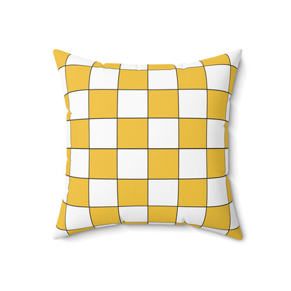 United States Virgin Islands Retro Check Cushion Pillow