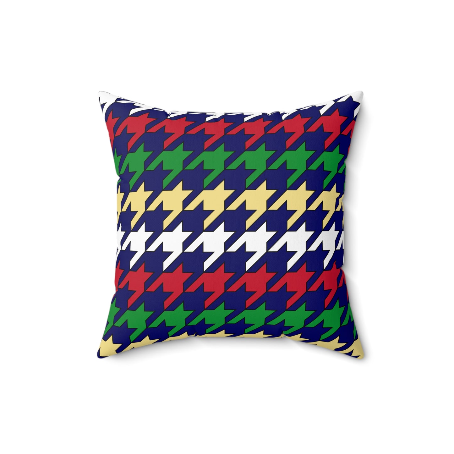 Cayman Islands Retro Houndstooth Cushion Pillow