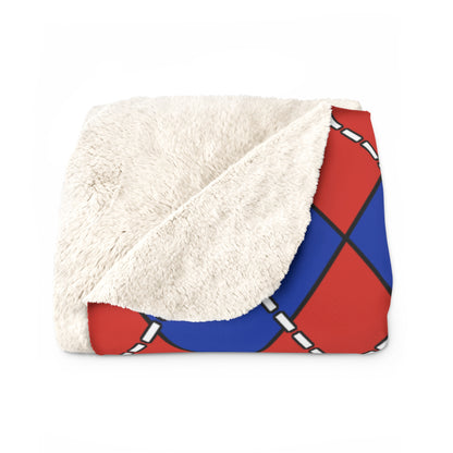 Paraguay Retro Argyle Blanket Throw