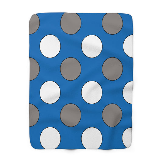 Northern Mariana Islands Retro Polka Dots Blanket Throw