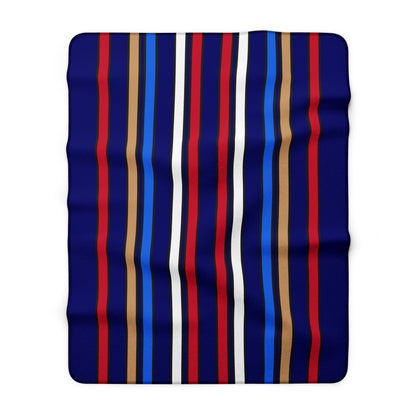 Tristan Da Cunha Retro Stripes Blanket Throw