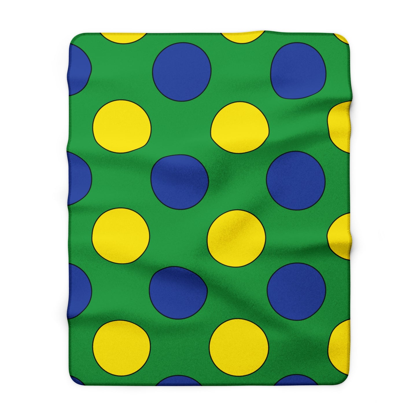 Brazil Retro Polka Dots Blanket Throw