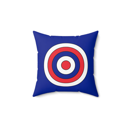 French Southern Territories Retro Target Cushion Pillow