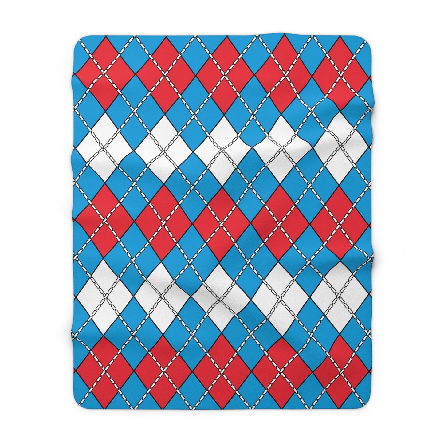 Luxembourg Retro Argyle Blanket Throw