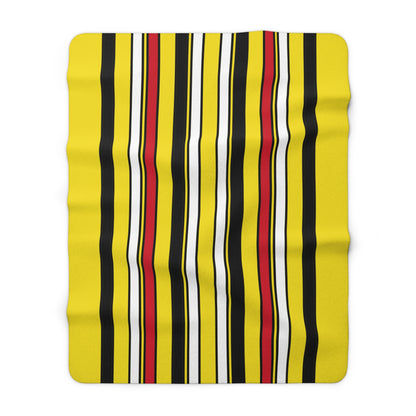 Brunei Darussalam Retro Stripes Blanket Throw