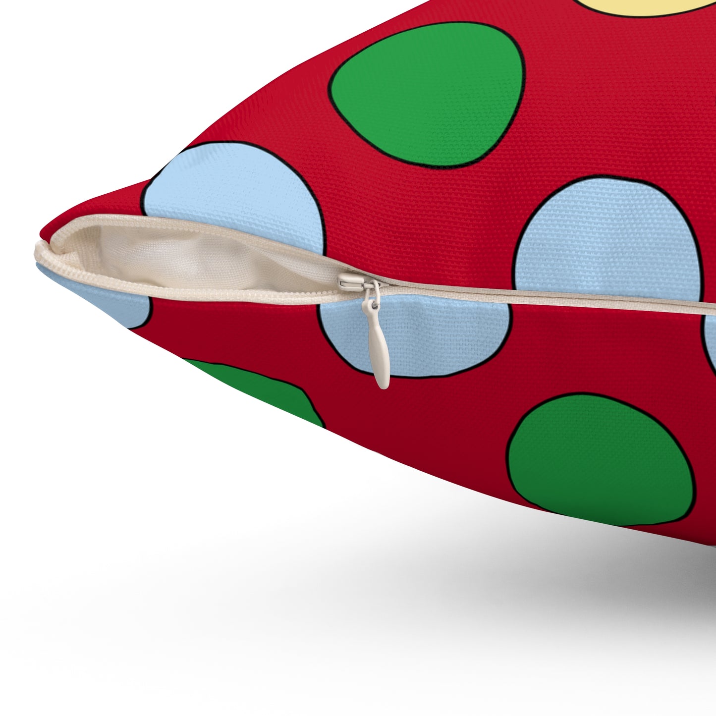 Eritrea Retro Polka Dots Cushion Pillow