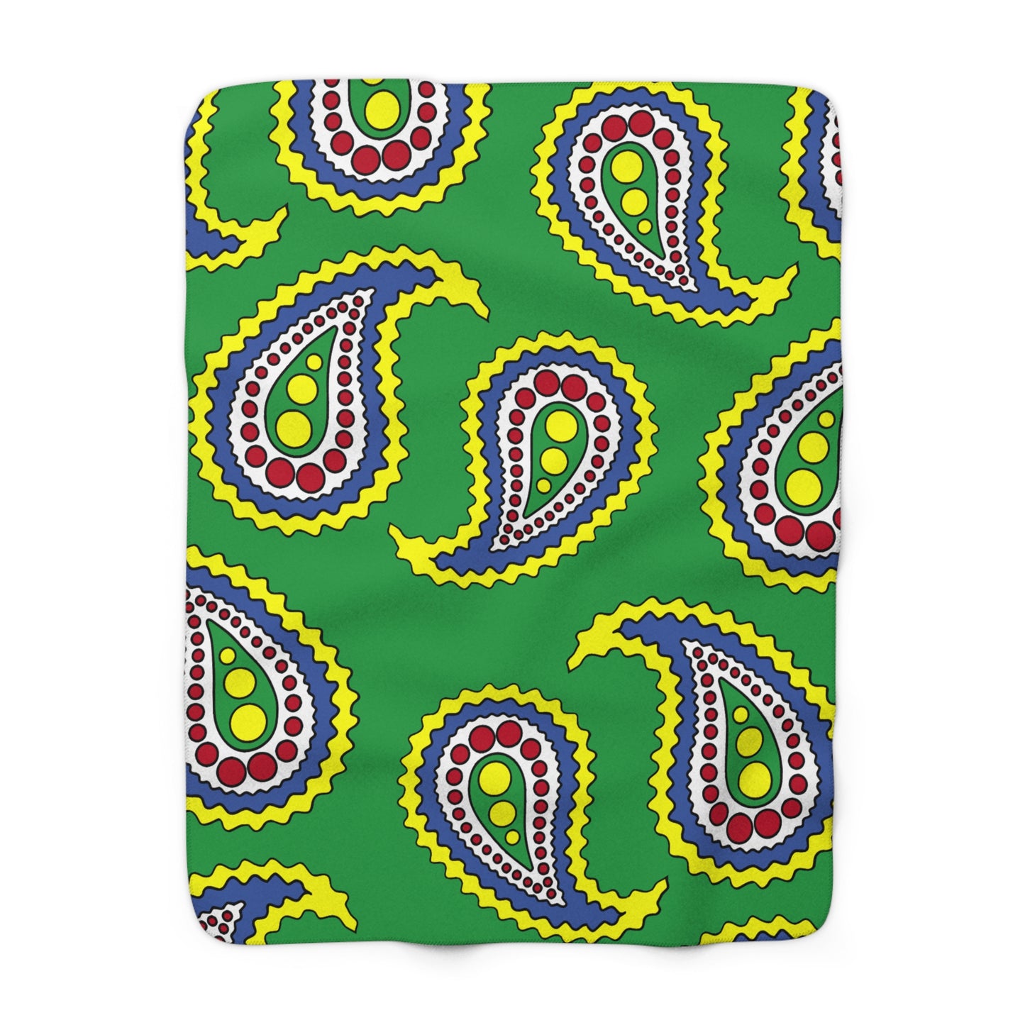 Comoros Retro Paisley Blanket Throw